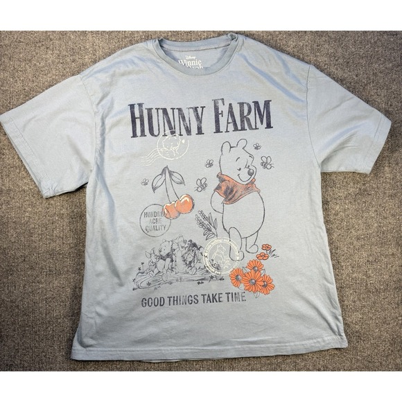 Disney Tops - Disney Winnie The Pooh Hunny‎ Farm Graphic T Shirt Women's Small